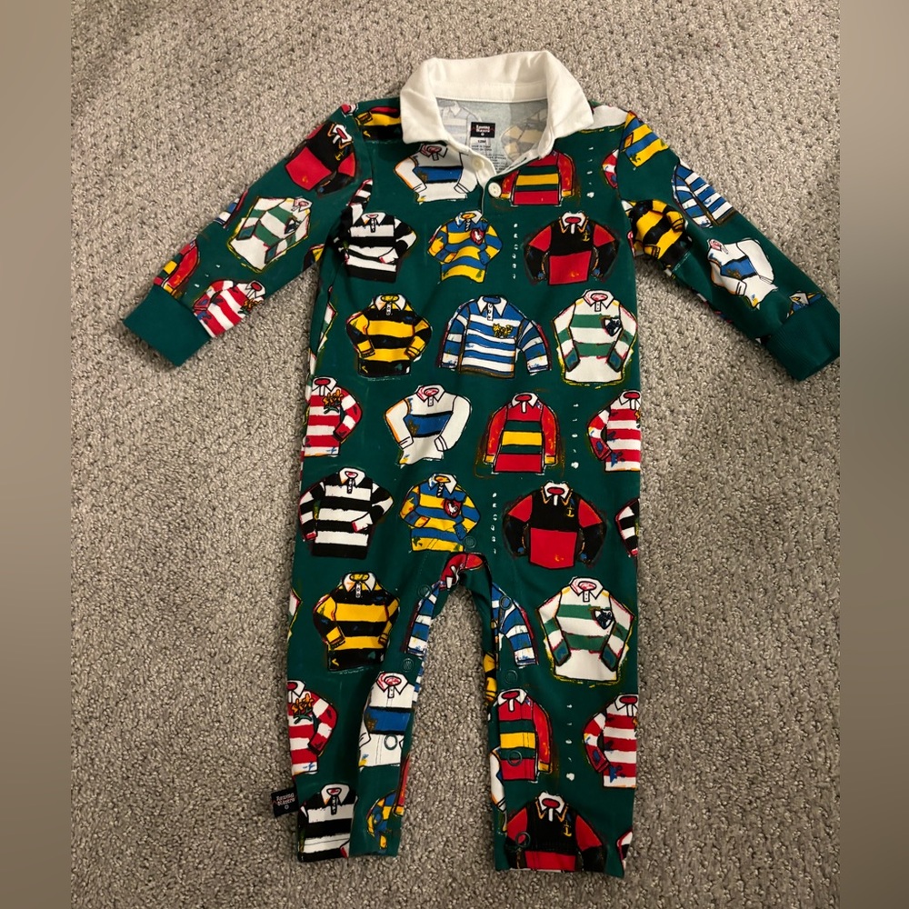 NWOT Rowing Blazers by Target baby boy collared romper 12M